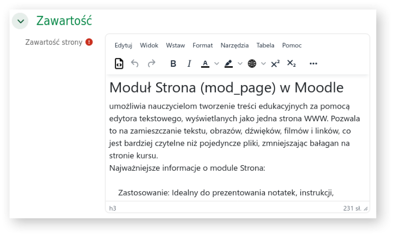 Podstawowe okno edytora