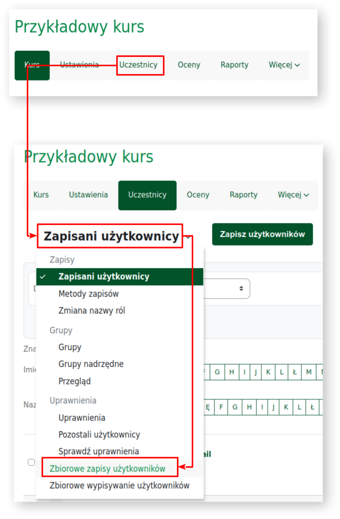 zbiorowe zapisy